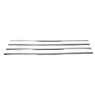 Modanature cromate per finestrini laterali (4 pz, acciaio inox) SsangYong Action 2005-2018 foto 2