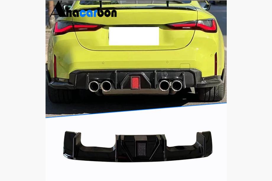 BMW 3 Series G20/G21 2018- Diffusore Paraurti Posteriore ABS V4 (per G80) Foto 1