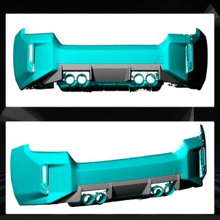 Diffusore Posteriore Paraurti V4 (per G87, Carbonio) BMW 2 Series G42 2021- foto 2