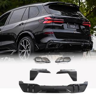 Diffusore Posteriore Paraurti V4 (2018-2022, Nero Lucido) BMW X5 G05 2019–2026 foto 1