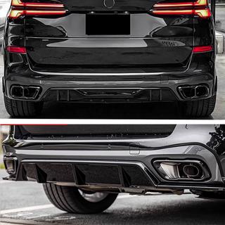 Diffusore Posteriore Paraurti V4 (2018-2022, Nero Lucido) BMW X5 G05 2019–2026 foto 2