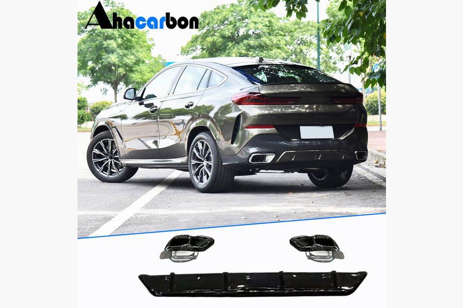 BMW X6 G06 2019–2027 Diffusore Posteriore Paraurti ABS (per M-Sport, 2023+) Foto 1