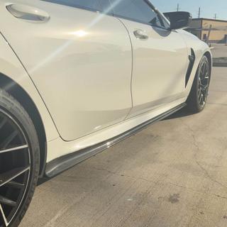 Minigonne laterali V1 (per G16 M-Sport/F93 M8, Carbonio) BMW 8 Series G14/G15/G16 2018- foto 4