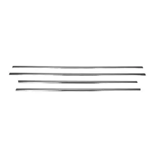 Cornici Esterne Finestrini Acciaio Inox (4 pz) SsangYong Rexton I 2001-2017 foto 2
