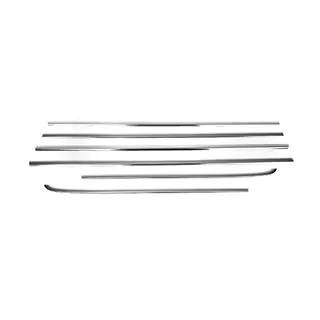 Cornici esterne finestrini acciaio inox (6 pz) SsangYong Kyron 2005-2014 foto 2