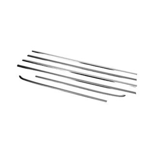 Cornici esterne finestrini acciaio inox (6 pz) SsangYong Kyron 2005-2014 foto 3