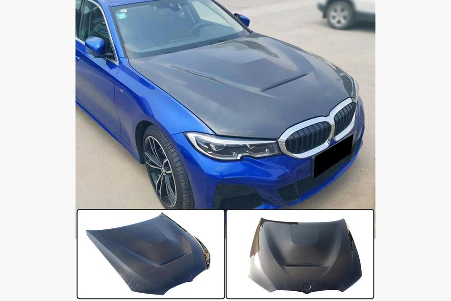 BMW 3 Series G20/G21 2018- Cofano in fibra di carbonio (V1) Image