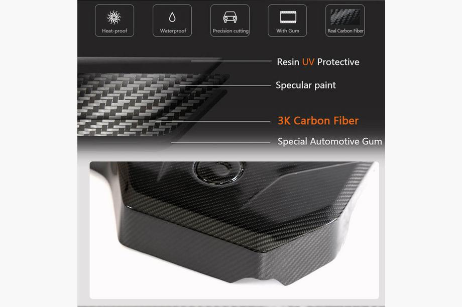 BMW Serie 5 G30/G31 2017–2023 Copertura motore Dry Carbon (2021-2023) Foto 2