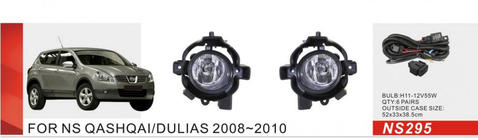 Nissan Qashqai 2007-2010 Fendinebbia (Kit completo) foto 1