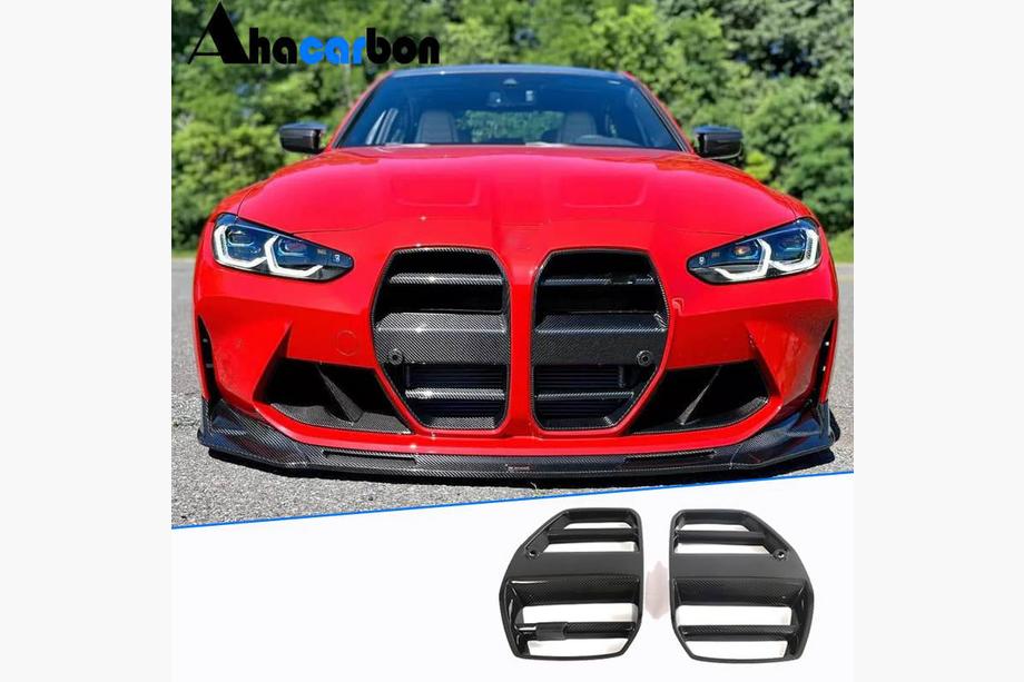 BMW 3 Series G20/G21 2018- Calandra doppia FRP V6 (per G80 2021+ senza ACC) Foto 1