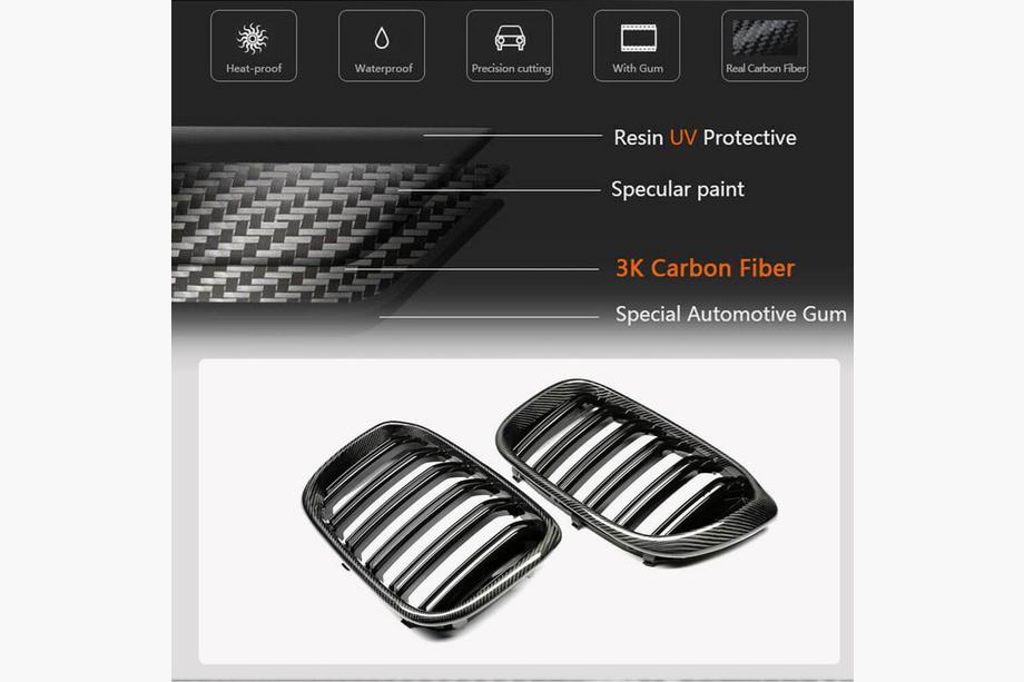 BMW X4 G02 2018- Calandra M-Look (2018-2021, Carbonio) Foto 2