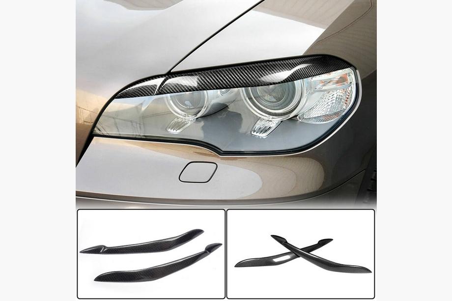 BMW X5 E70 2007-2013 Palpebre fari (Carbonio) Foto 1