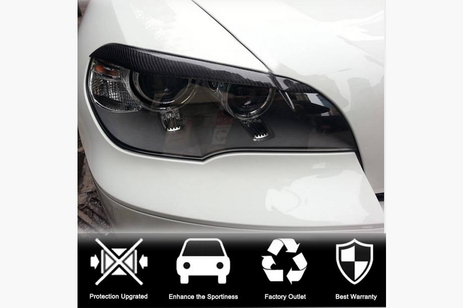 BMW X5 E70 2007-2013 Palpebre fari (Carbonio) Foto 2