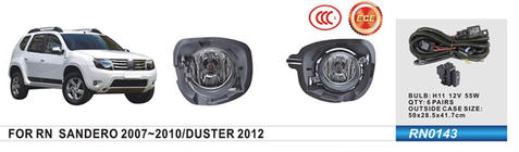 Renault Duster 2008–2017 Fendinebbia 2012-2015 (2 pz, alogeni) foto 1