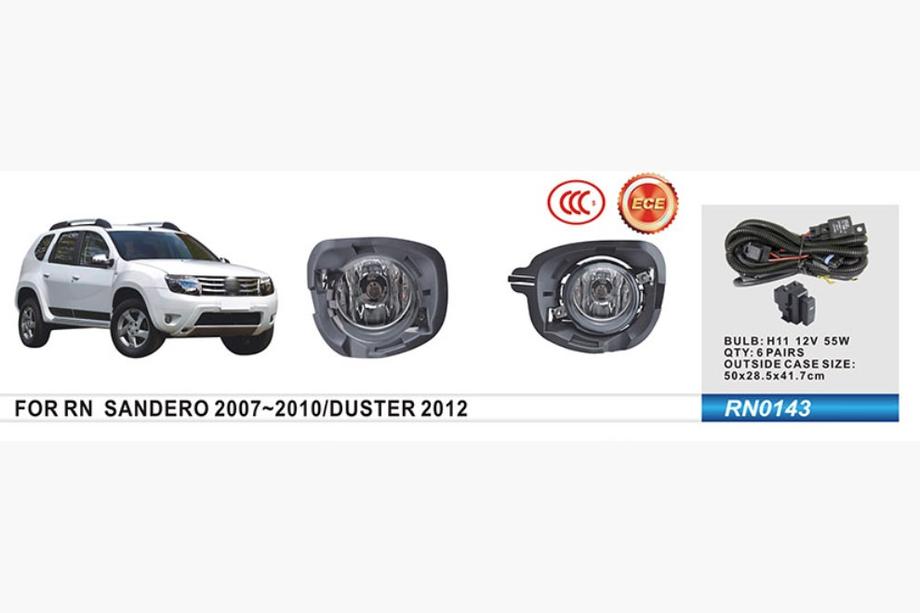 Renault Duster 2008–2017 Fendinebbia 2012-2015 (2 pz, alogeni) Image
