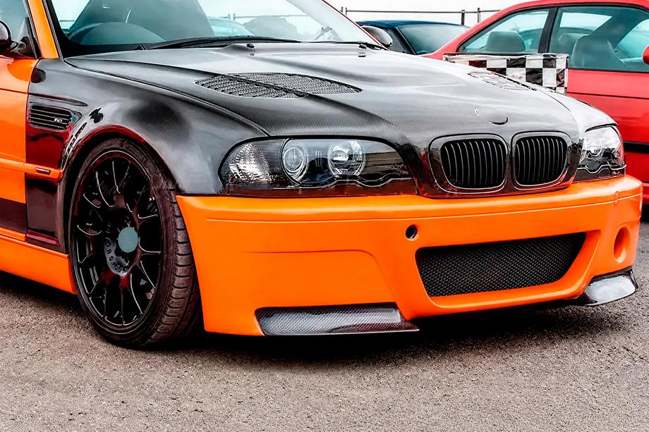 BMW 3 Series E46 1998-2006 Flap Aggiuntivi paraurti Anteriore (per M3, Carbonio) Foto 2