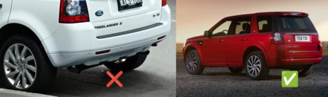 Land Rover Freelander II 2006–2014 Paraspruzzi Premium Originali (per Sport Edition, 4 pz) foto 3