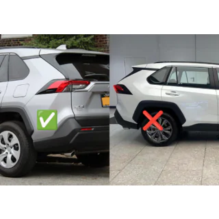 Paraspruzzi Premium 2022+ (Arco corto, 4 pz) Toyota Rav 4 2019–2025 foto 2