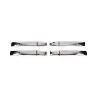 Coperture Maniglie Porta Cromate (4 pz, Acciaio Inox) foto 1