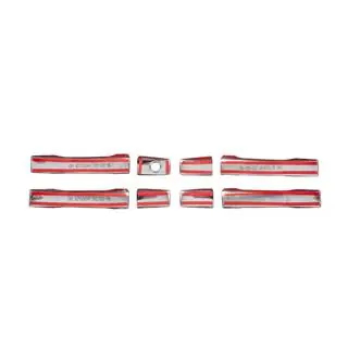 Coperture Maniglie Porta Cromate (4 pz, Acciaio Inox) Ssang Yong Rodius foto 4