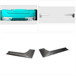 Flap paraurti posteriore in carbonio (per M-Sport/M5 F90, Carbonio) BMW Serie 5 G30/G31 2017–2023 foto 2
