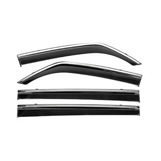 Deflettori Finestrini con Modanatura Cromata Niken Luxury (4 pz) Mitsubishi Pajero Wagon III 1999-2006 foto 1