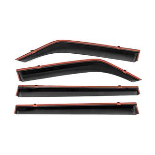 Deflettori Finestrini con Modanatura Cromata Niken Luxury (4 pz) Mitsubishi Pajero Wagon III 1999-2006 foto 3