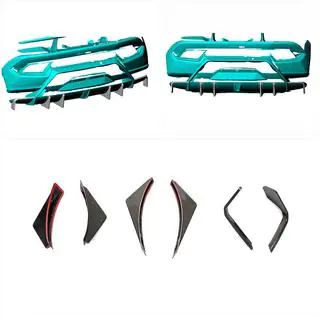 Diffusore Posteriore Paraurti V2 (Carbonio) Lamborghini Huracan 2014- foto 2