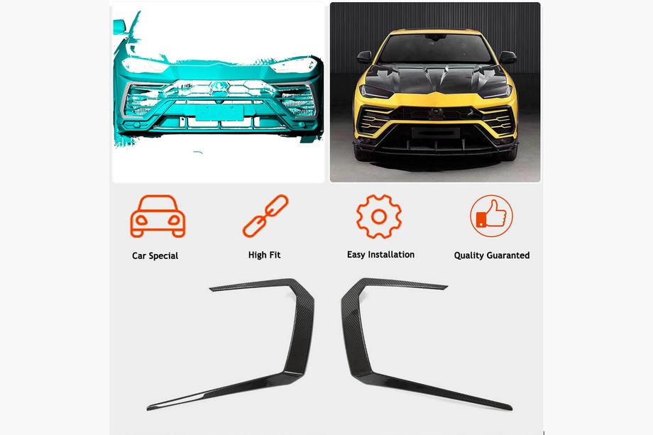 Lamborghini Urus 2018- Flap Copribumper Anteriore (Dry Carbon) Foto 2
