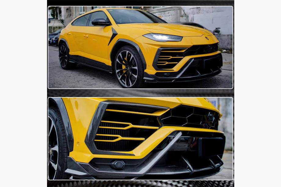 Lamborghini Urus 2018- Flap Copribumper Anteriore (Dry Carbon) Foto 5