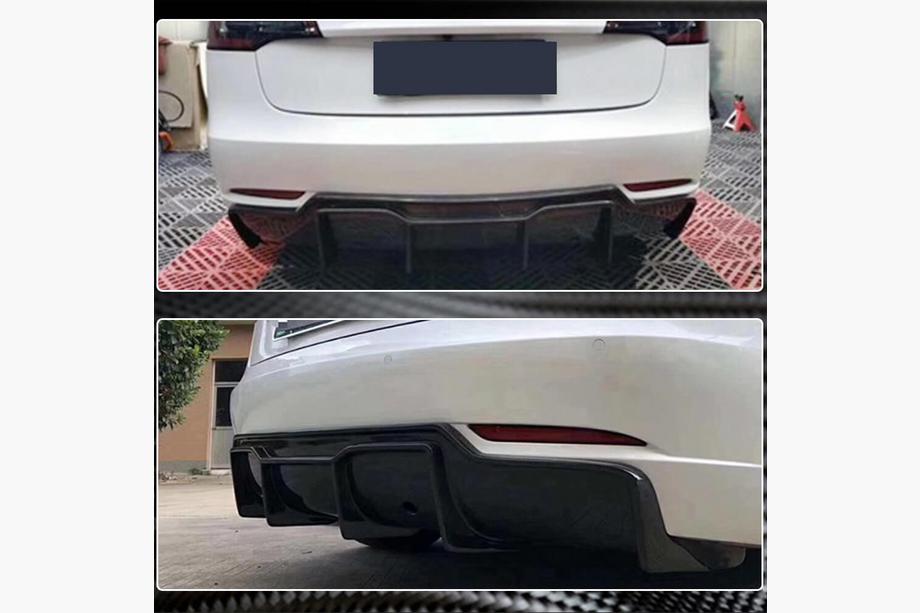 Tesla Model 3 2017- Diffusore Posteriore V2 (2017-2023, Carbonio) Foto 4