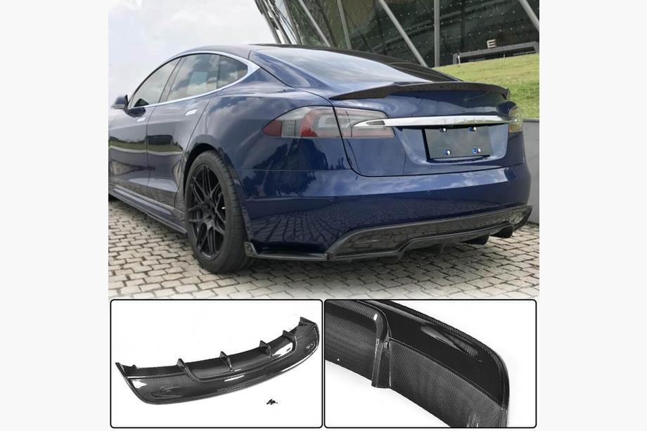 Tesla Model S 2012– Diffusore Posteriore V2 (2016-2021, Carbonio) Image
