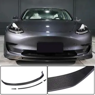 Labbro Paraurti Anteriore Lip V2 (2017-2023, Carbonio) Tesla Model 3 2017- foto 1