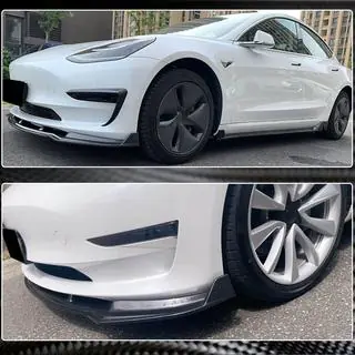 Labbro Anteriore Paraurti V5 (2017-2023, Carbonio) Tesla Model 3 2017- foto 3