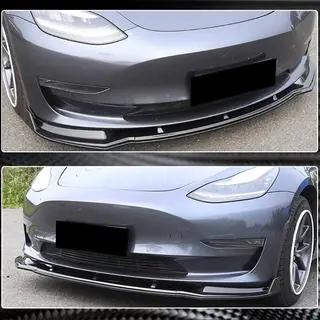Labbro Anteriore Paraurti V5 (2017-2023, Carbonio) Tesla Model 3 2017- foto 4