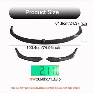 Labbro Anteriore Lip V2 (2021+, Carbonio) Tesla Model S 2012– foto 4