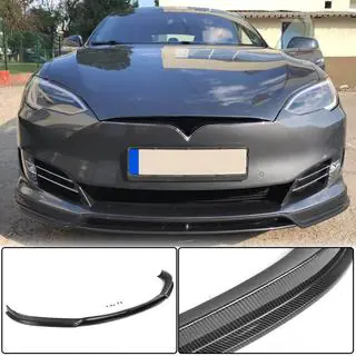Labbro Paraurti Anteriore (2016-2021, Carbonio) Tesla Model S 2012– foto 1