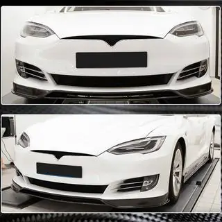 Labbro Paraurti Anteriore (2016-2021, Carbonio) Tesla Model S 2012– foto 3
