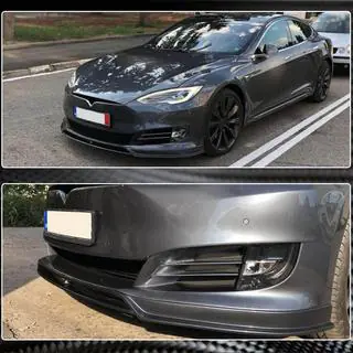 Labbro Paraurti Anteriore (2016-2021, Carbonio) Tesla Model S 2012– foto 4