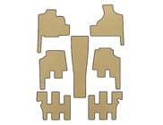 Chrysler Voyager 2001-2007 Tappetini EVA (per Grand Voyager, Automatico, Beige) foto 3