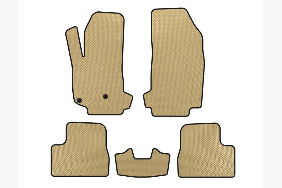 Citroen DS-3 2009-2016 Tappetini EVA V-2 (Beige) Image
