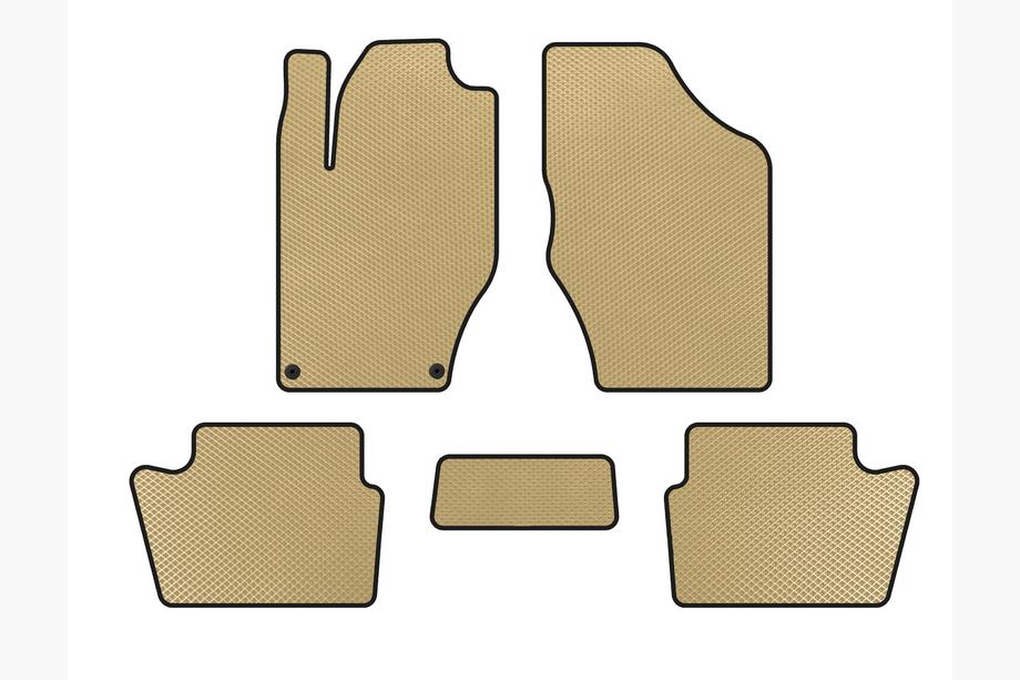 Citroen DS-4 2010-2015 Tappetini EVA (HB, Pre-Restyling, Beige) Image