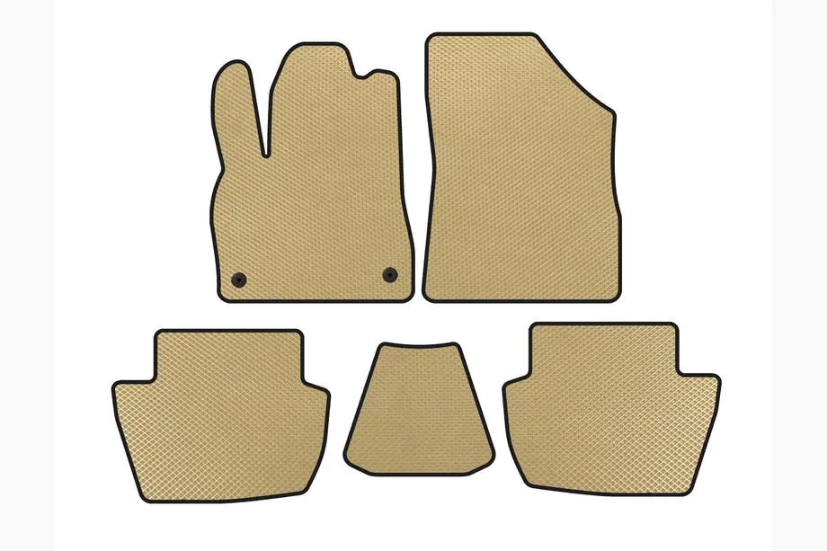 Citroen DS-5 2011-2015 Tappetini EVA (HB, Ibrido/Automatico, Beige) Image