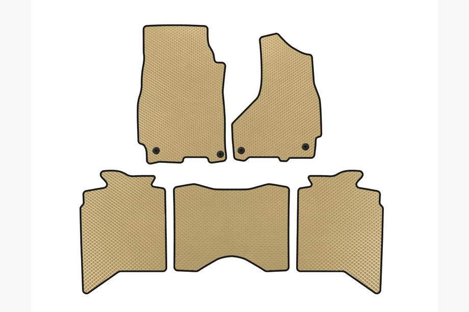 Dodge RAM (DS/DJ/D2) 2009–2024 Tappetini EVA (2013+, 5 posti, Beige) Foto 1