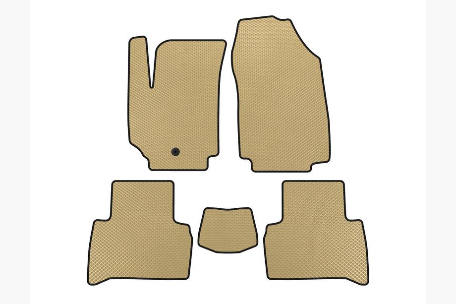 Fiat Croma 2005-2010 Tappetini EVA (2007-2010, SW, Beige) Image