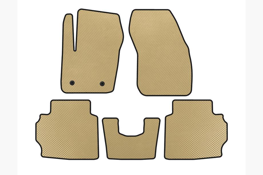 Ford Mondeo 2014-2022 Tappetini EVA (LB, Beige) Image