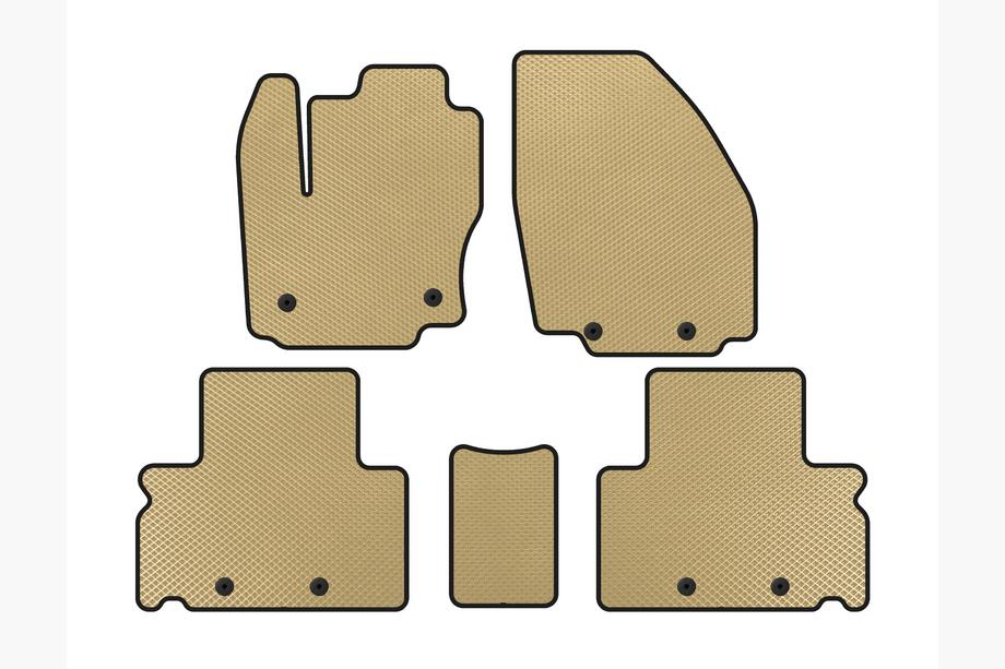 Ford S-Max 2007-2014 Tappetini EVA (Beige) Image