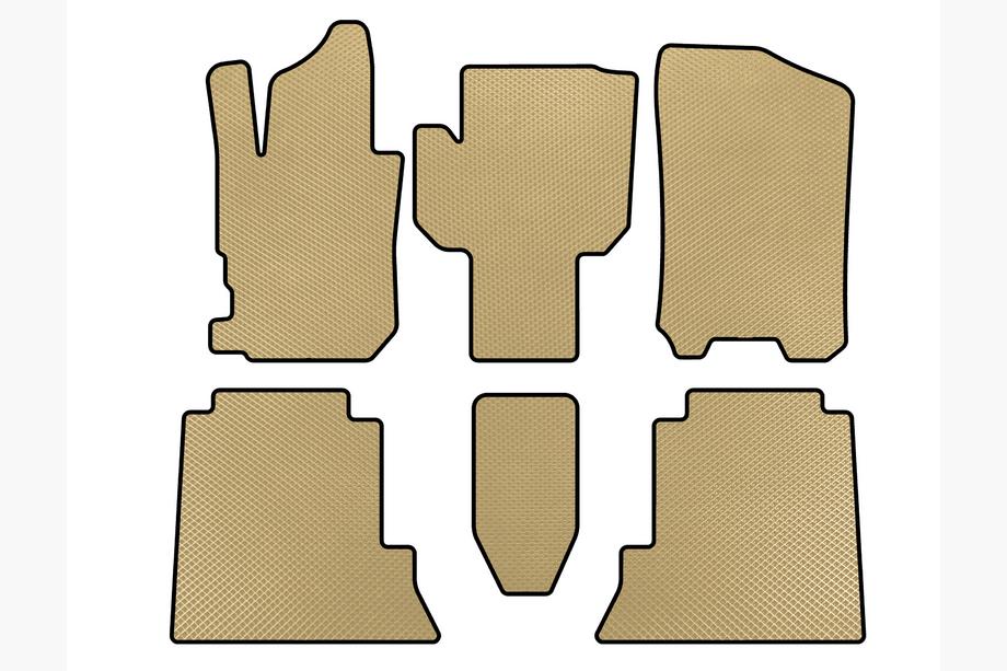 Honda FR-V 2004-2009 Tappetini EVA (Beige) Image