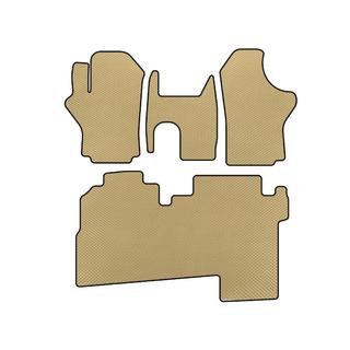 Tappetini EVA (2004-2007, 2 file, 8 posti, Beige) Hyundai H200, H1, Starex 1998-2007