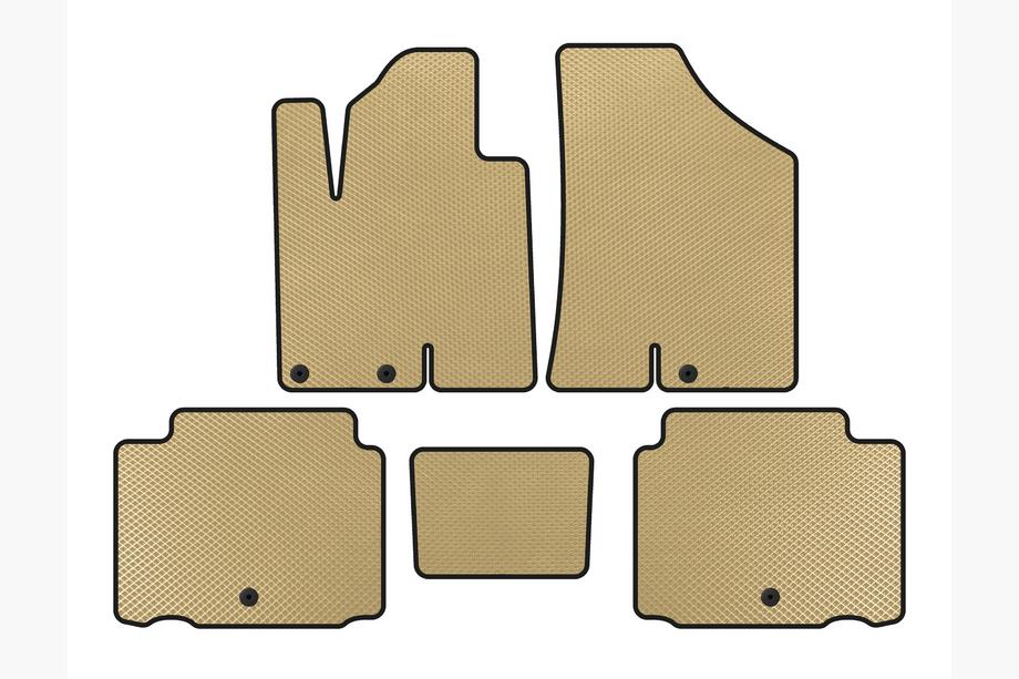 Hyundai IX55 2007-2012 Tappetini EVA (Beige) Image
